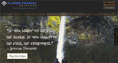 Desktop Screenshot of plannedfinancial.com